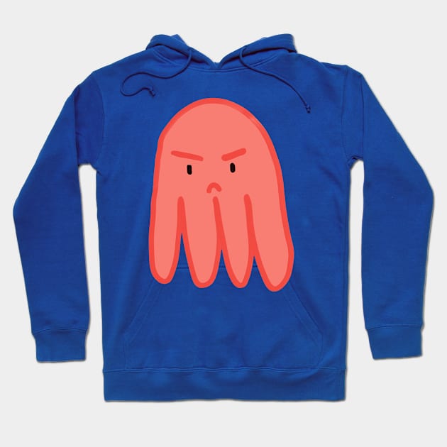 Grumpy Octo - peeved peach Hoodie by HtCRU